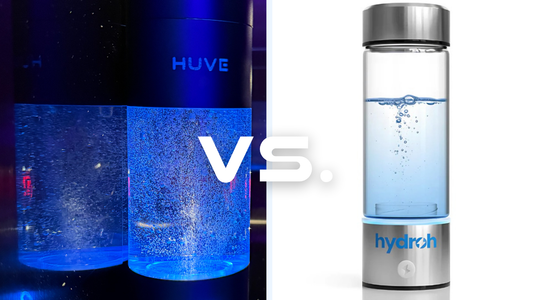 2026 Scientific comparison between HUVE Perform Hydrogen Water Bottle vs Hydroh Glass Hydrogen Water Bottle