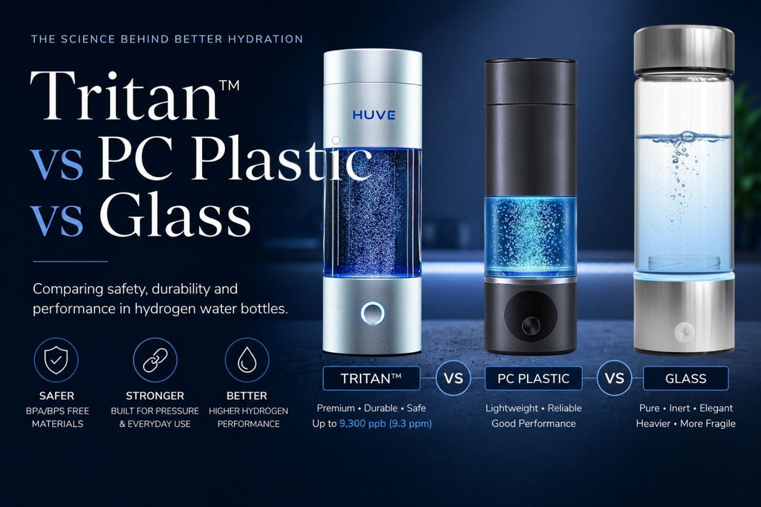 Tritan vs Glass vs Polycarbonate (PC): Which Material is Best for a Hydrogen Water Bottle? (2026 Buyer's Guide)