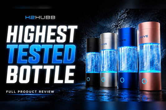 H2HUBB Reviews HUVE Perform: Independently Tested Hydrogen Water Bottle Reaches a record 8.82 mg/L Average in 10 Minutes