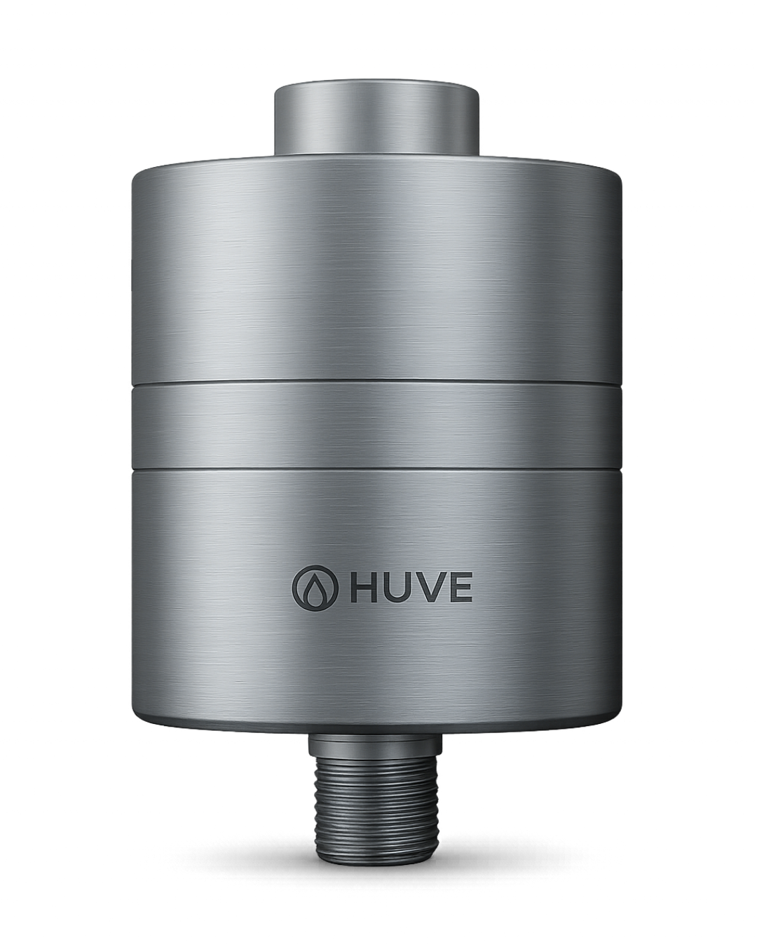 HUVE FLOW Shower Filter Silver Front