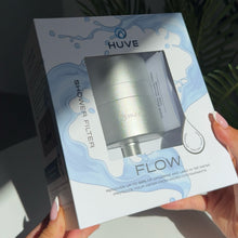 Silver HUVE Flow advanced 20 stage shower filter with premium retail packaging