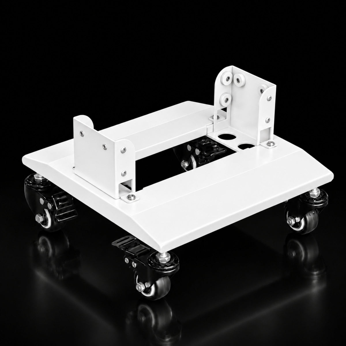HUVE LUMA Dolly Stand 45d right Side View in White
