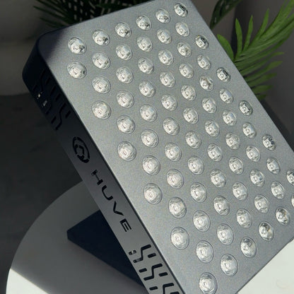 HUVE LUMA Glow (Black)Premium Red Light Therapy Panel with 9 therapeutic wavelengths