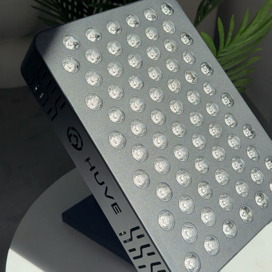 HUVE LUMA Glow (Black)Premium Red Light Therapy Panel with 9 therapeutic wavelengths