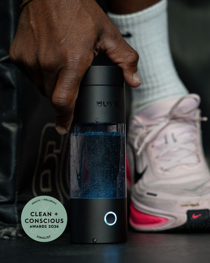 HUVE Perform Premium Hydrogen Water Bottle in Black - Clean & Conscious Awards 2026