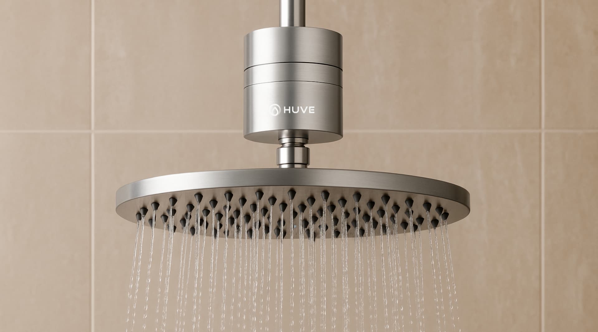 HUVE Flow premium shower filters displayed as banner image for shower filter collection