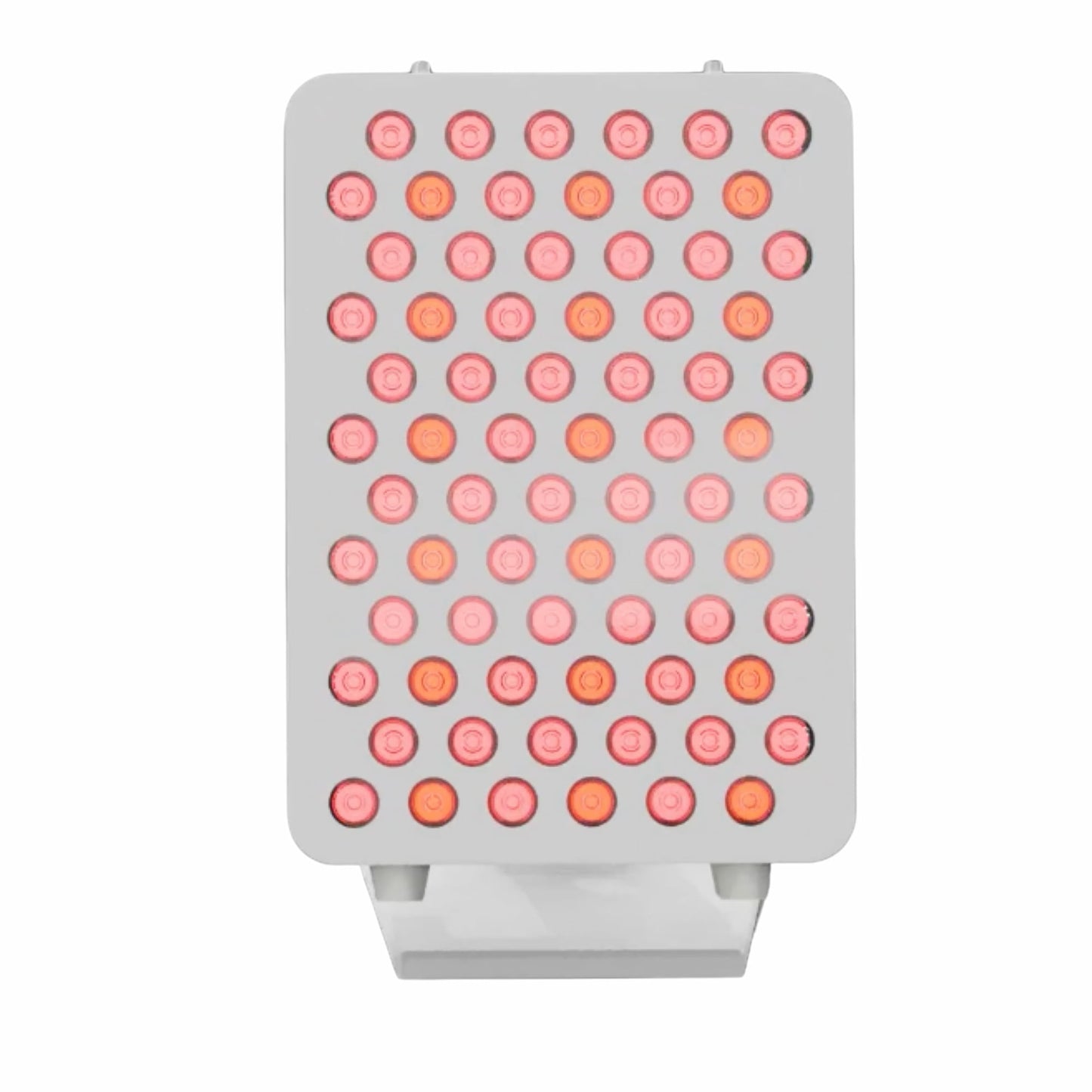Front view of HUVE Luma Glow red light therapy panel in white